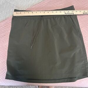 The North Face . Olive Green Drawstring Skirt